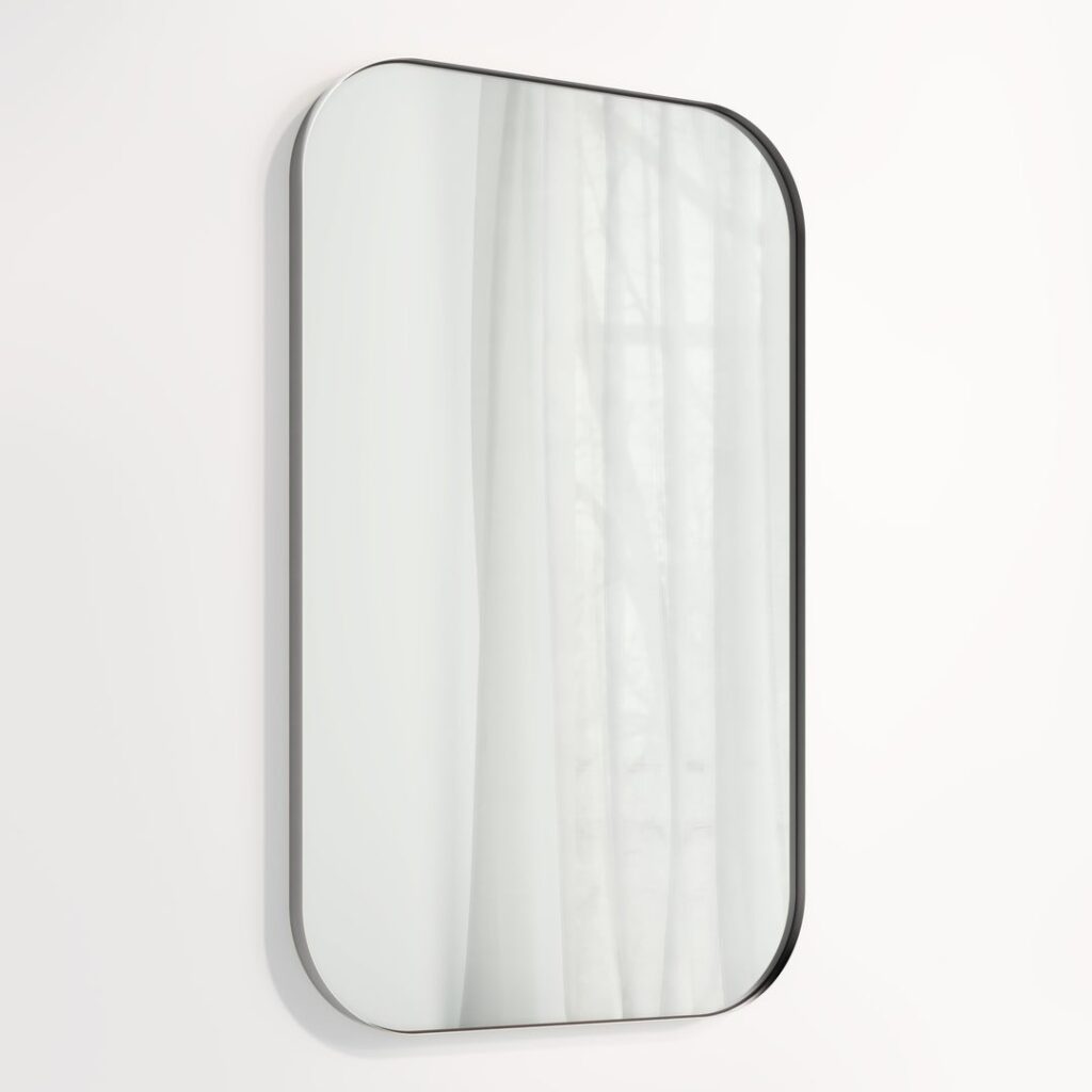 Aliro Mirror 1000 x 625mm - Brushed Gunmetal