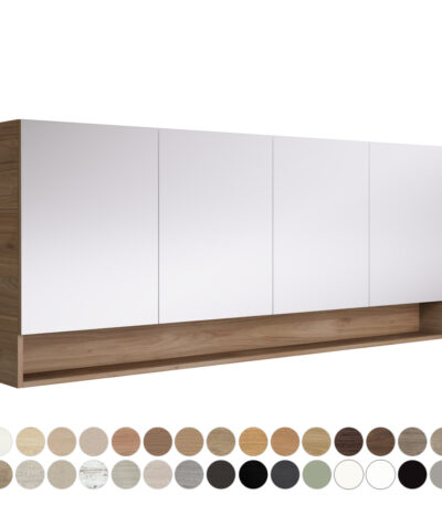 Aluca 1800 Display Shelf Mirror Cabinet