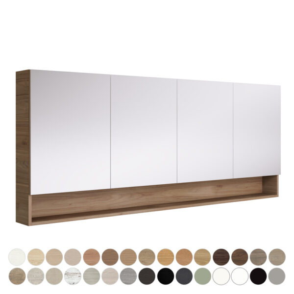 Aluca 1800 Display Shelf Mirror Cabinet