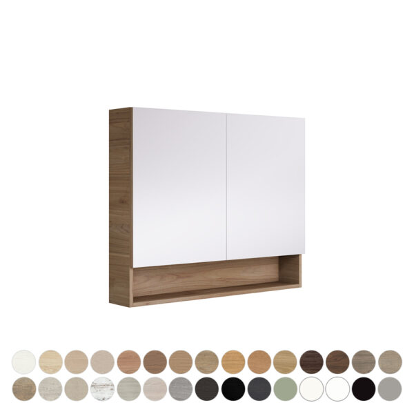 Aluca 900 Display Shelf Mirror Cabinet