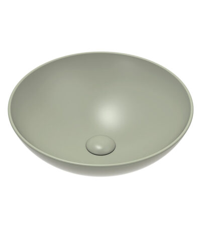 Aluca Above Counter Basin, Matte Olive