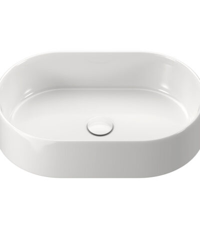Aluca Pill Above Counter Basin, Gloss White