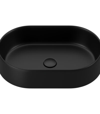 Aluca Pill Above Counter Basin, Matte Black