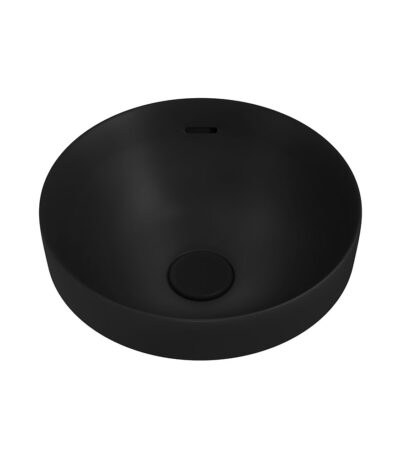 Aluca Round Semi-Inset Basin, Matte Black