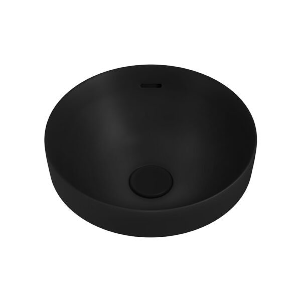 Aluca Round Semi-Inset Basin, Matte Black
