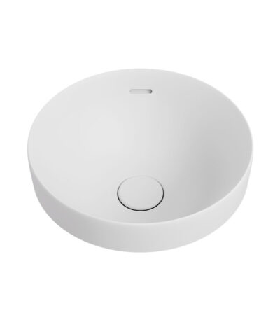 Aluca Round Semi-Inset Basin, Matte White