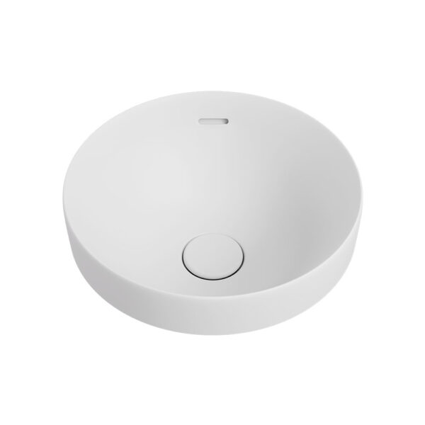 Aluca Round Semi-Inset Basin, Matte White