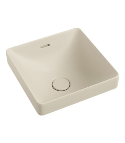 Aluca Square Semi-Inset Basin, Matte Khaki