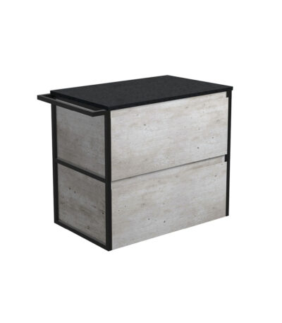 Amato Industrial 750 Wall-Hung Cabinet, 1 Frame & 1 Towel Rail