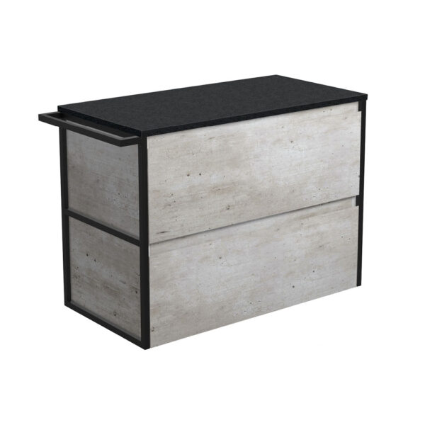 Amato Industrial 900 Wall-Hung Cabinet, 1 Frame & 1 Towel Rail
