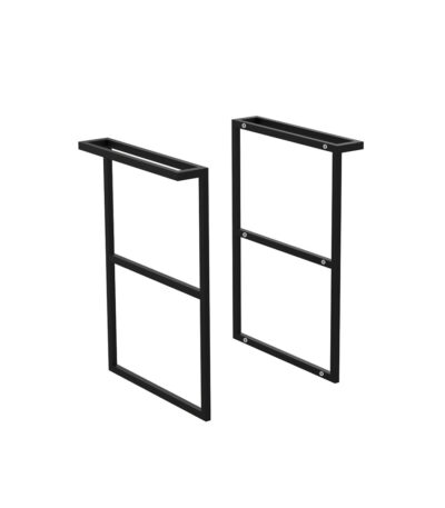 Amato Matte Black Twin Towel Rail Frame Side Panel Kit