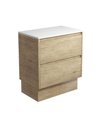 Amato Scandi Oak 750 Cabinet on Kickboard, Scandi Oak Panels