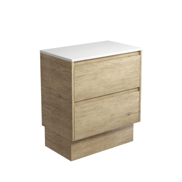 Amato Scandi Oak 750 Cabinet on Kickboard, Scandi Oak Panels