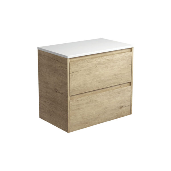 Amato Scandi Oak 750 Wall-Hung Cabinet, Scandi Oak Panels
