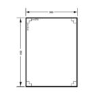 ANTI- LIGATURE STAINLESS STEEL POLISHED MIRROR - 295MMW x 445MMH METLAM ML773 - Urban Designs Bathroom and Kitchen