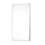 ANTI- LIGATURE STAINLESS STEEL POLISHED MIRROR - 450MMW x 575MMH METLAM ML774 - Urban Designs Bathroom and Kitchen