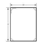 ANTI- LIGATURE STAINLESS STEEL POLISHED MIRROR - 450MMW x 575MMH METLAM ML774 - Urban Designs Bathroom and Kitchen