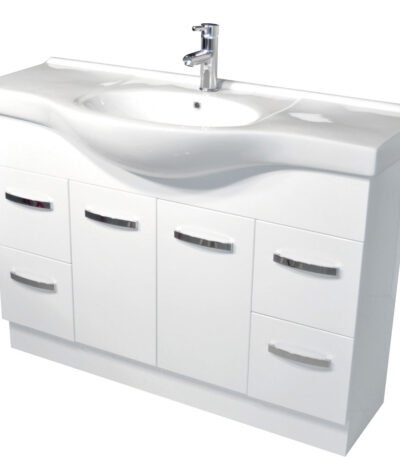 Antonio 1200 Vanity, Solid Doors