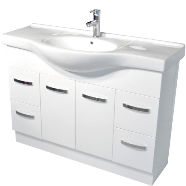Antonio 1200 Vanity, Solid Doors