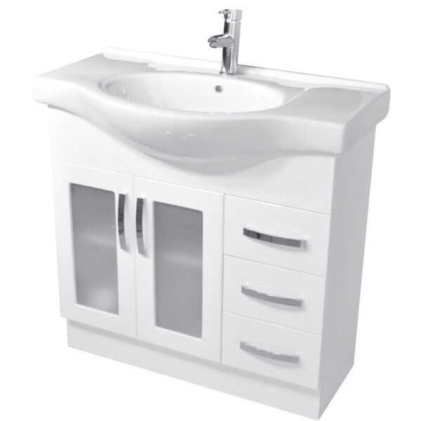 Antonio 900 Vanity, Glass Doors