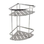 AQUAERLA 6117.TR STAINLESS STEEL 2 TIER SHOWER SHELF CHROME AND BLACK - Urban Designs Bathroom and Kitchen