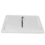 AQUAPERLA 0003.SH SQUARE SUPER-SLIM RAINFALL SHOWER HEAD 300MM CHROME AND BLACK - Urban Designs Bathroom and Kitchen