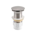 AQUAPERLA 003.PUW 32/40MM SOLID BRASS BASIN POP UP WASTE WITH NO OVERFLOW CHROME AND COLOURED - Urban Designs Bathroom and Kitchen