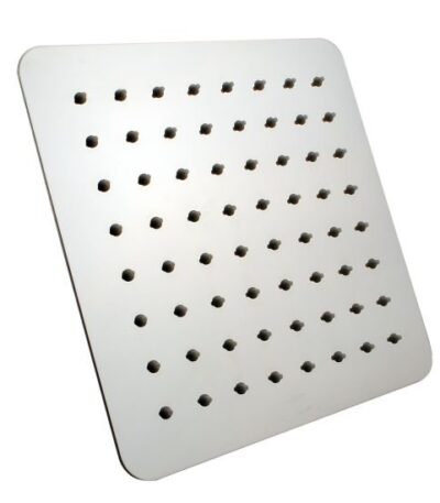 AQUAPERLA 0100.SH SQUARE SUPER-SLIM RAINFALL SHOWER HEAD 200MM CHROME AND COLOURED - Urban Designs Bathroom and Kitchen