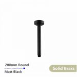 AQUAPERLA 0105.SA ROUND CEILING SHOWER ARM 200MM CHROME AND COLOURED - Urban Designs Bathroom and Kitchen