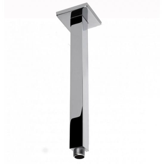 AQUAPERLA 0106.SA SQUARE CEILING SHOWER ARM 600MM CHROME AND COLOURED - Urban Designs Bathroom and Kitchen