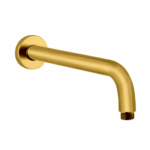 AQUAPERLA 0108.SA ROUND STAINLESS STEEL WALL MOUNTED SHOWER ARM 400MM CHROME AND COLOURED - Urban Designs Bathroom and Kitchen