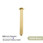 AQUAPERLA 0117.SA SQUARE CEILING SHOWER ARM 400MM CHROME AND COLOURED - Urban Designs Bathroom and Kitchen