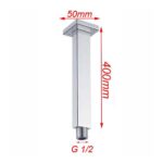 AQUAPERLA 0117.SA SQUARE CEILING SHOWER ARM 400MM CHROME AND COLOURED - Urban Designs Bathroom and Kitchen