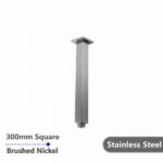 AQUAPERLA 0126.SA SQUARE CEILING SHOWER ARM 300MM CHROME AND COLOURED - Urban Designs Bathroom and Kitchen