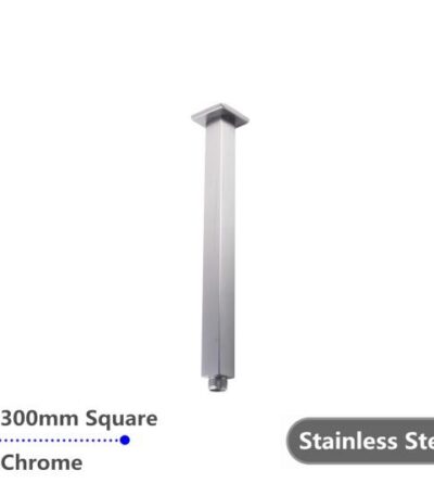 AQUAPERLA 0126.SA SQUARE CEILING SHOWER ARM 300MM CHROME AND COLOURED - Urban Designs Bathroom and Kitchen