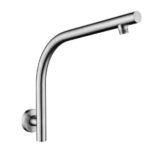 AQUAPERLA 0127.SA ROUND STAINLESS STEEL WALL MOUNTED GOOSENECK SHOWER ARM COLOURED - Urban Designs Bathroom and Kitchen