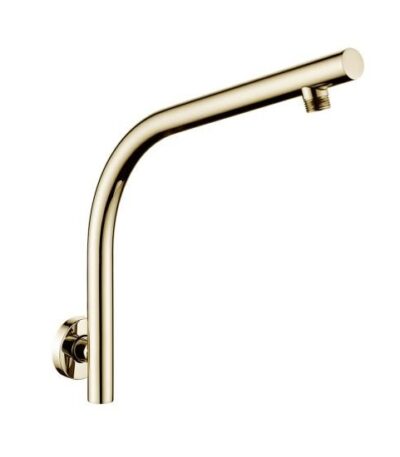 AQUAPERLA 0127.SA ROUND STAINLESS STEEL WALL MOUNTED GOOSENECK SHOWER ARM COLOURED - Urban Designs Bathroom and Kitchen