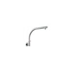 AQUAPERLA 0128.SA ROUND SWIVEL WALL MOUNTED SHOWER ARM CHROME AND BLACK - Urban Designs Bathroom and Kitchen