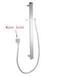 AQUAPERLA 2149.SH.N SQUARE SLIDING SHOWER RAIL WITHOUT HANDHELD SHOWER CHROME AND COLOURED - Urban Designs Bathroom and Kitchen