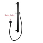 AQUAPERLA 2149.SH.N SQUARE SLIDING SHOWER RAIL WITHOUT HANDHELD SHOWER CHROME AND COLOURED - Urban Designs Bathroom and Kitchen