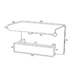 AQUAPERLA 6115.TR IVANO TOILET PAPER HOLDER WITH COVER CHROME AND BLACK - Urban Designs Bathroom and Kitchen