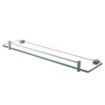 AQUAPERLA 6314.TR BLAZE GLASS SHELF HOLDER 500MM CHROME AND BLACK - Urban Designs Bathroom and Kitchen