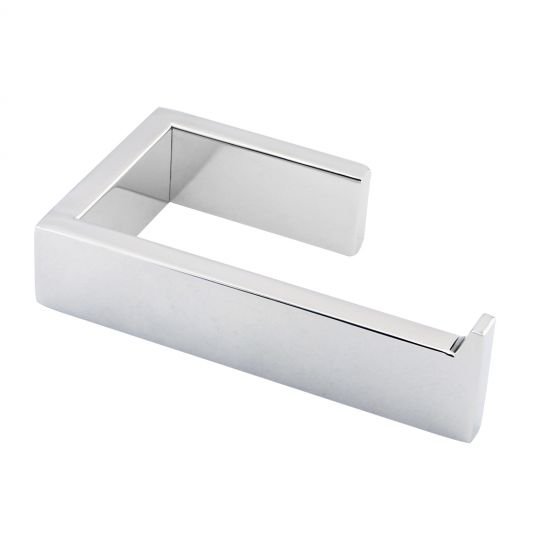 AQUAPERLA 6408.TR IVANO TOILET PAPER HOLDER CHROME AND BLACK - Urban Designs Bathroom and Kitchen