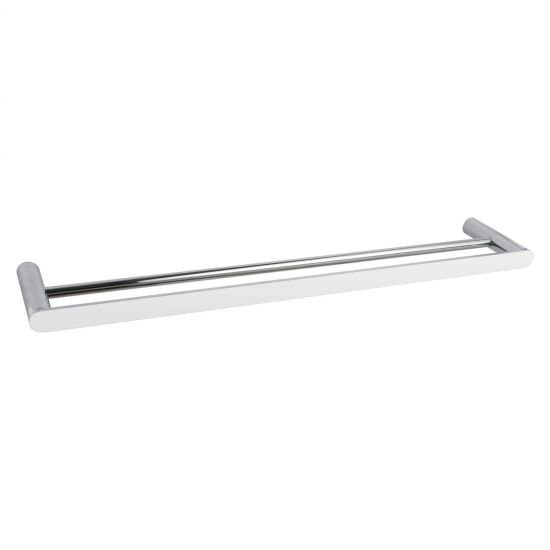 AQUAPERLA 6502.8.TR RUSHY DOUBLE TOWEL RAIL 800MM CHROME AND COLOURED - Urban Designs Bathroom and Kitchen