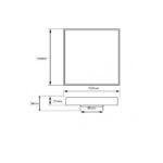 AQUAPERLA CH003.FD 120x120MM SHOWER GRATE FLOOR WASTE DRAIN SMART INSERT TILE CHROME - Urban Designs Bathroom and Kitchen