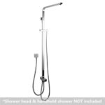 AQUAPERLA CH2125.SH.N SQUARE SHOWER STATION WITHOUT SHOWER HEAD AND HANDHELD SHOWER CHROME - Urban Designs Bathroom and Kitchen