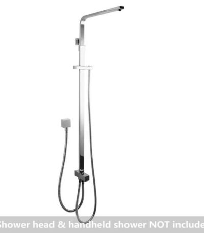 AQUAPERLA CH2125.SH.N SQUARE SHOWER STATION WITHOUT SHOWER HEAD AND HANDHELD SHOWER CHROME - Urban Designs Bathroom and Kitchen