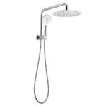 AQUAPERLA CH2138.SH.N+CH0007.SH+CH-R11.HHS ROUND SHOWER STATION TOP WATER INLET CHROME - Urban Designs Bathroom and Kitchen