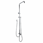 AQUAPERLA CH2152.SH.N ROUND SHOWER RAIL TOP/BOTTOM WATER INLET CHROME - Urban Designs Bathroom and Kitchen