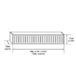 AQUAPERLA LCFG 900-5600MM LAUXES ALUMINIUM STANDARD FLOOR GRATE DRAIN ANY SIZE INDOOR/OUTDOOR - Urban Designs Bathroom and Kitchen